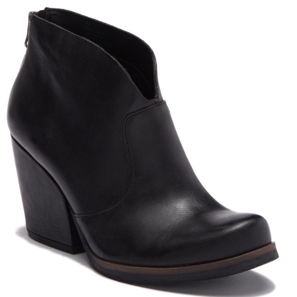 Korks Kork-Ease Gemini V Black Leather Ankle Boots Booties Size 6 - Picture 3 of 10